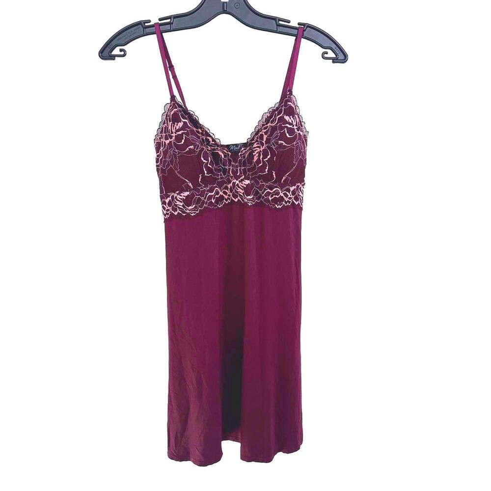 Montelle Intimates Purple Lace Nightdress - XS/S